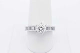 1.4cttw Diamond Ring In 18k White Gold 6 Grams Size 8.5 Eb0526ooxzdu
