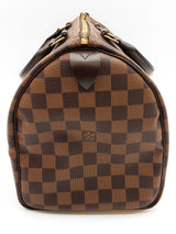 Louis Vuitton 30 Speedy Brown Damier Ebene Handbag Do0525ixzde