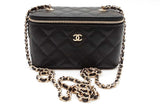 Chanel Quilted Caviar Vanity Case Crossbody Bag Eb0926orxzde