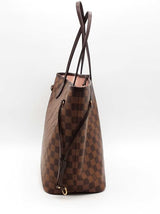 Louis Vuitton Damier Ebene Mm Neverfull Brown Handbag Aa0826wxzsa