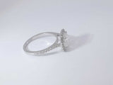 1.80 Cttw Diamond 18k White Gold Ring 2.9 Grams Size 6.5 Aa0825wzxzsa