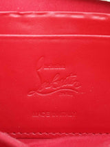 Christian Louboutin Loubitwist Patent Leather Clutch In Studio Green Fw0725lxzdu