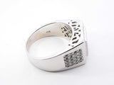 2.70 Cttw Diamond & 14k White Gold Statement Ring 15.9g Size 12.25 Fw0926sxzdu