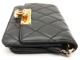 Chanel Golden Class Matelasse Black Quilted Leather Wallet On Chain Do0526erxde