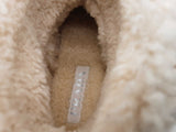 Prada Shearling Ecru Ankle Boots Size 38 Eb1225loxzde