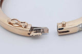 4.84cttw Diamond 14k Yellow Gold Hinged Bangle Bracelet 30.5 Grams Eb0326orxzdu