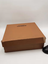 Burberry Check & Black Leather Heel Ankle Boots Size 40 Eb0626lxzsa