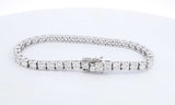 14k White Gold Lab Grown Diamond Tennis Bracelet 7 Inch Eboerxde 144010035995