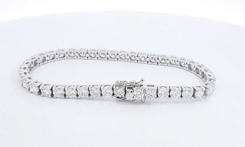 14k White Gold Lab Grown Diamond Tennis Bracelet 7 Inch Eboerxde 144010035995