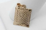 10k Yellow Gold Letter M Filigree Pendant 1.1 Grams Eb0826pxsa