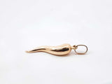18k Yellow Gold Cornicello Italian Horn Pendant 2.7 Grams Fw0826wxzdu