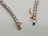 2.88 Cttw Lab Grown Diamonds 14k Gold 5.6g Tennis Bracelet 6.75 In Do0726llxzde