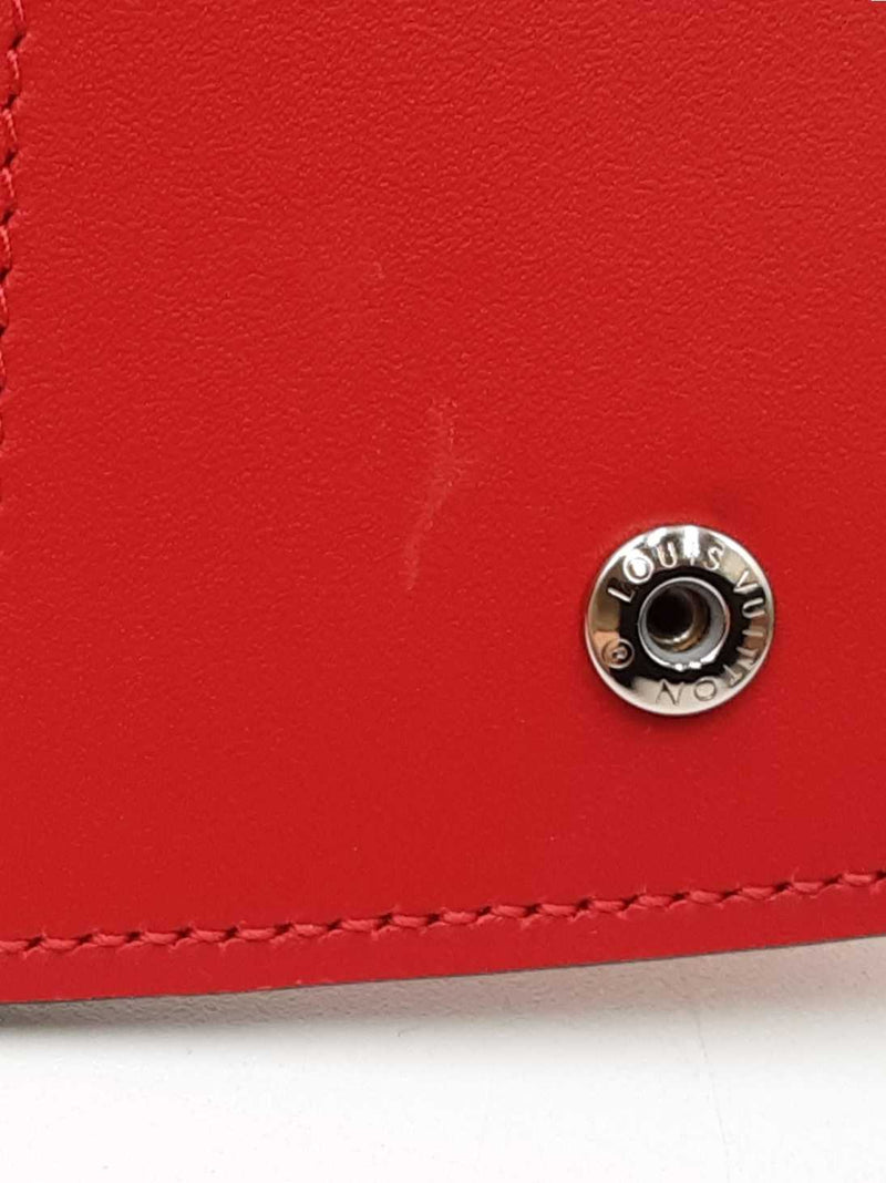 Louis Vuitton Steamer Leather Wallet In Red Lipstick Fw0625wzxdu