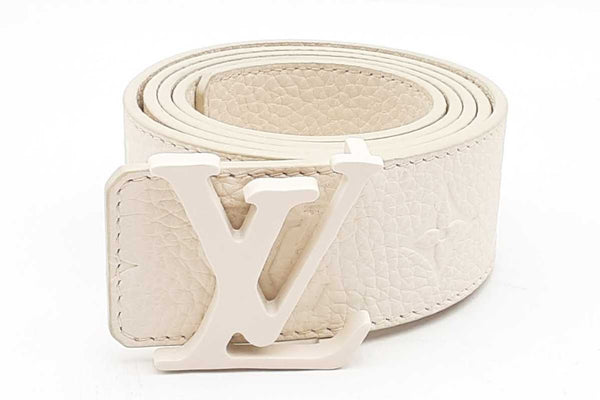 Louis Vuitton Monogram Empreinte White Leather Reversible Belt Eb0424rrxsa