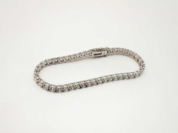 14k White Gold Lab Grown Diamond Tennis Bracelet 7.5 In Lhrxzxde 144010007069