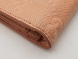 Gucci Small Bifold Wallet In Gg Supreme Peach Leather 0826lxzdu