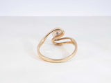 Pearl Bypass Ring In 14k Yellow Gold 3.3 Grams Size 9 Fw0925llxdu