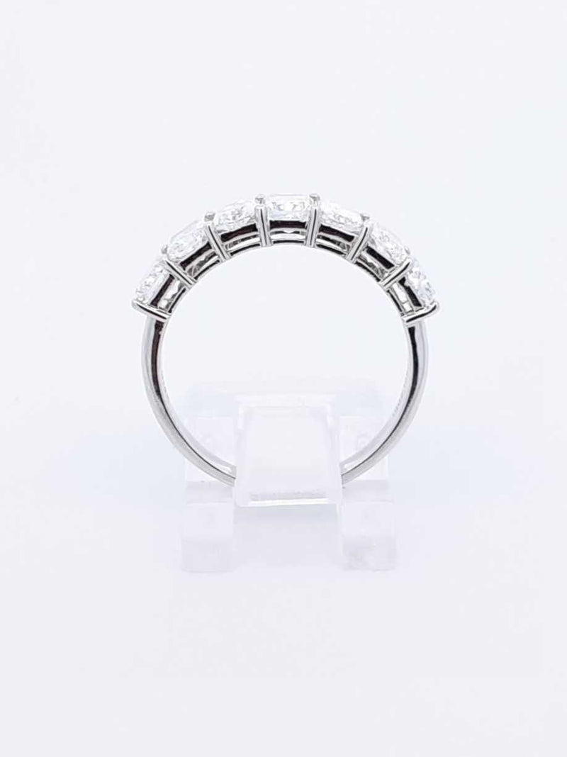 2.19 Cttw Lab-grown Diamond & 14k White Gold Ring 2.2 Grams Size 7 Fw0425crxdu