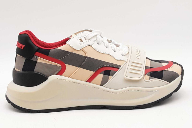 Burberry Low Top Ramsey Check Sneakers Size 40 Eb0425lxzsa
