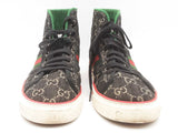 Gucci Tennis 1977 Black Mini Gg High Top Sneakers Size 11 Sd1225orzde