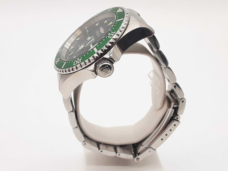 Invicta 25714 43 Pro Diver Green Bezel Black Dial Steel Quartz Watch Do1025exde