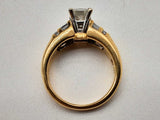 1.06 Carat Diamond 18k Yellow Gold 8.3g Ring Size 6.25 Do0724ooxzde