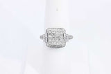 Diamond Approx. 1.78ctw Ring In 18k White Gold 5.98 Grams Size 6.75 Eb1023ppxsa