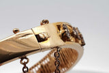1.14cttw 10k Yellow Gold Diamond Hinged Bangle Bracelet 18.7 Grams Eb0626lwxzdu