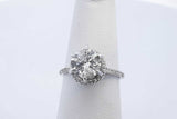 18k White Gold Diamond Ring 1.0ctw Center Diamond 3.4 Grams Size 5 Eb0526oorxde