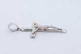 18k White Gold Crucifix Pendant 3 Grams Eb0926oxzde