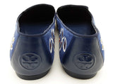 Tory Burch Trotters Estee Blue Suede Floral Embroidered Shoes Size8.5 Do0725lxde