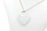 Tiffany & Co. Notes Heart Tag Necklace Sterling Silver 6.7 Grams 16 In Eb926crsa