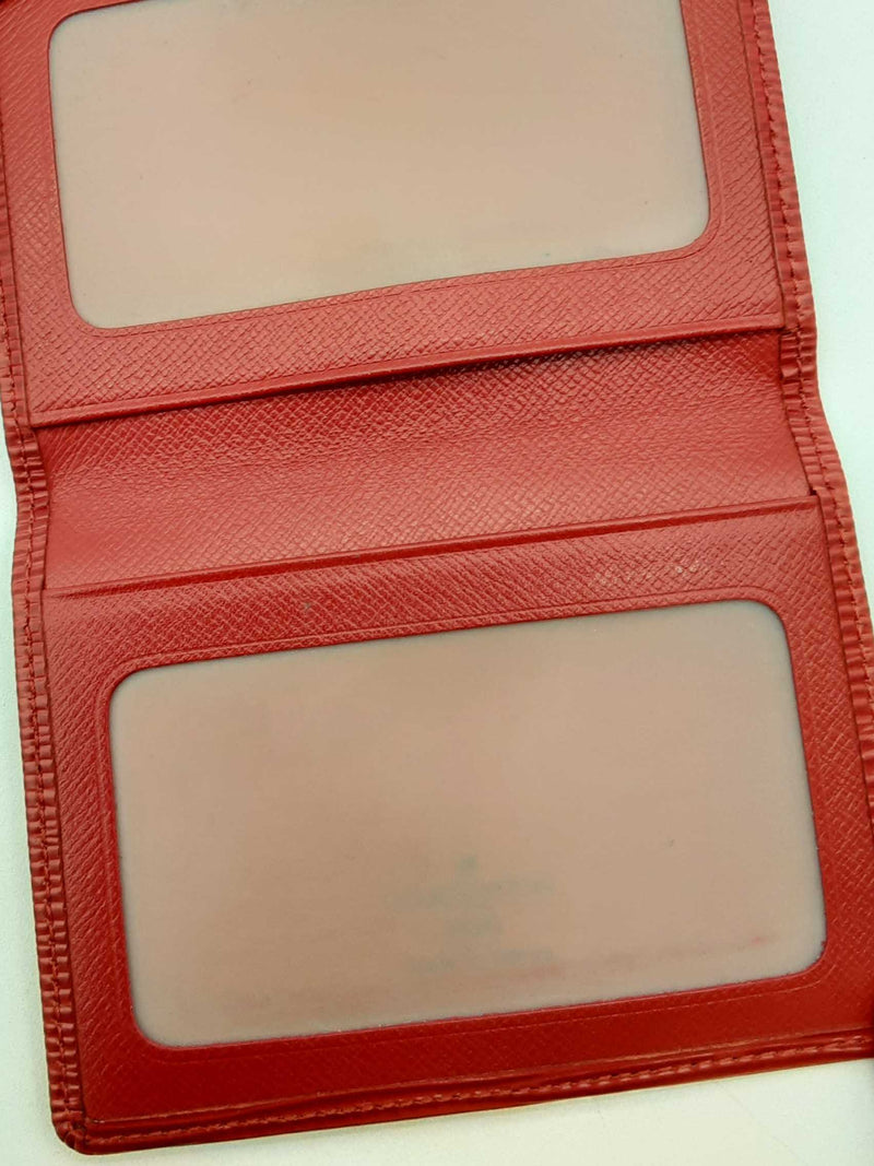 Louis Vuitton Couverture Passeport Red Epi Leather Card Holder Do1024loxde