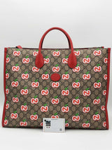 Gucci Gg Supreme Les Pommes Apple Monogram Tote Bag Eb0626crxsa