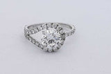 1.87cttw Lab Grown Diamond Ring In 14k White Gold 3.1 Grams Size 7 Eb0826erxsa