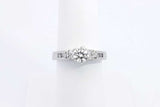 Approx. 0.79ctw Diamond Ring In 14k White Gold 7.4 Grams Size 7 Eb1124pordu