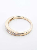0.30 Cttw Diamond & 14k Yellow Gold Anniversary Ring 2.7 Gram Size 7 Fw0226lpzdu