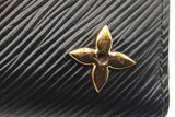 Louis Vuitton Black Epi Leather Love Lock Zippy Coin Purse Wallet Eb0626lcrdu