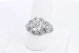 Approx. 2.23ctw Diamond Ring In Platinum 6.8 Grams Size 9 Eb1224wxxzsa