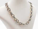 David Yurman 18k Gold & Sterling Silver Cable Necklace 88.6g 16 Inch Fw126rxzxdu