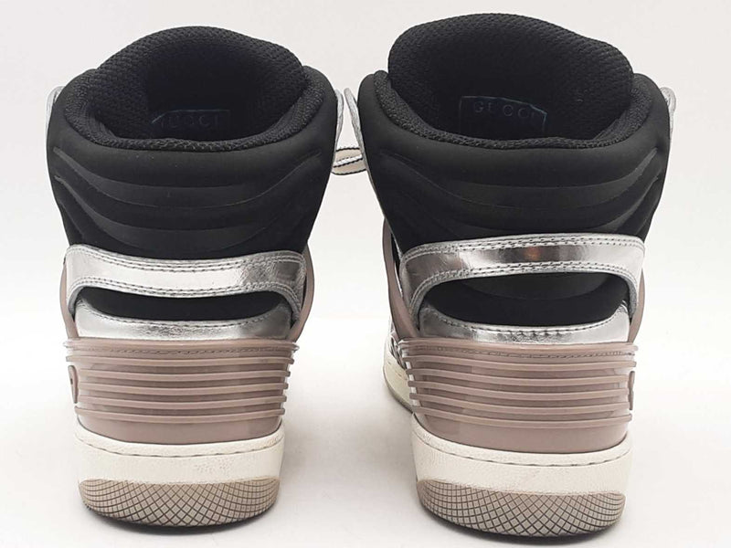 Gucci Basket Silver Sneakers Size 6.5 Aa0925lorsa