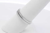 0.26cttw Diamond Wedding Set In 14k White Gold 3.1 Grams Size 7 Eb0726oxzsa