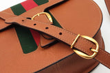 Gucci Leather Web Stripe Crossbody Bag Eb1026pxzde