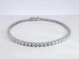 5.12 Cttw Lab-grown Diamond & 14k Gold Tennis Bracelet 6.8g 7 Inch Fw0326lpzxdu