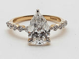 2.52 Cttw Lab Grown Diamonds 14k Two Tone Gold 2.54g Ring Size 6.75 Do0726crxde