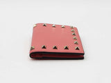 Valentino Garavani Rockstud Compact Bifold Wallet In Pink Leather Fw0926lcrdu
