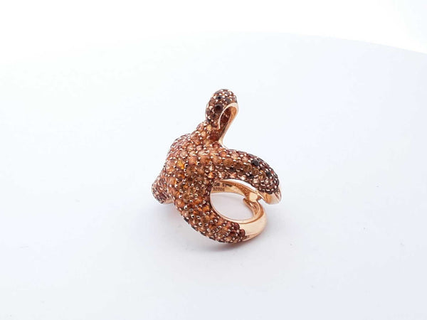 Boucheron 18k Yellow Gold Citrine Starfish Ring Size 6 Lh1223wixzde