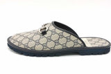 Gucci Gg Supreme Monogram Horsebit Slippers Uk Size 11 Eb0926oxzsa