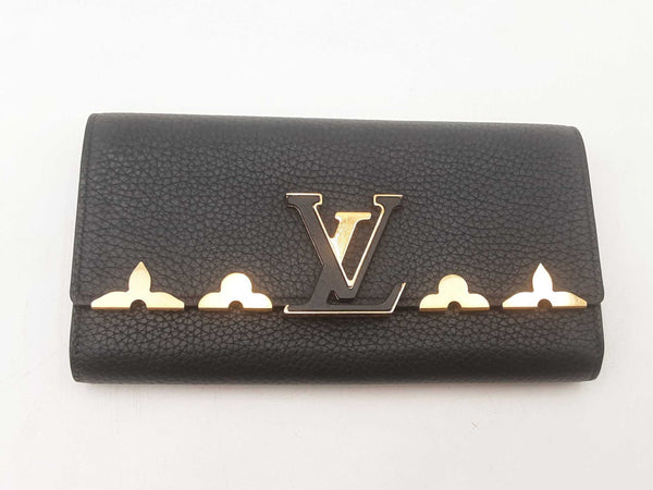 Louis Vuitton Capucines Black Taurillon Leather Wallet Sd0925rzxsa