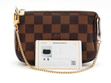 Louis Vuitton Mini Pochette Accessoires Damier Ebene Aa0826ozxsa